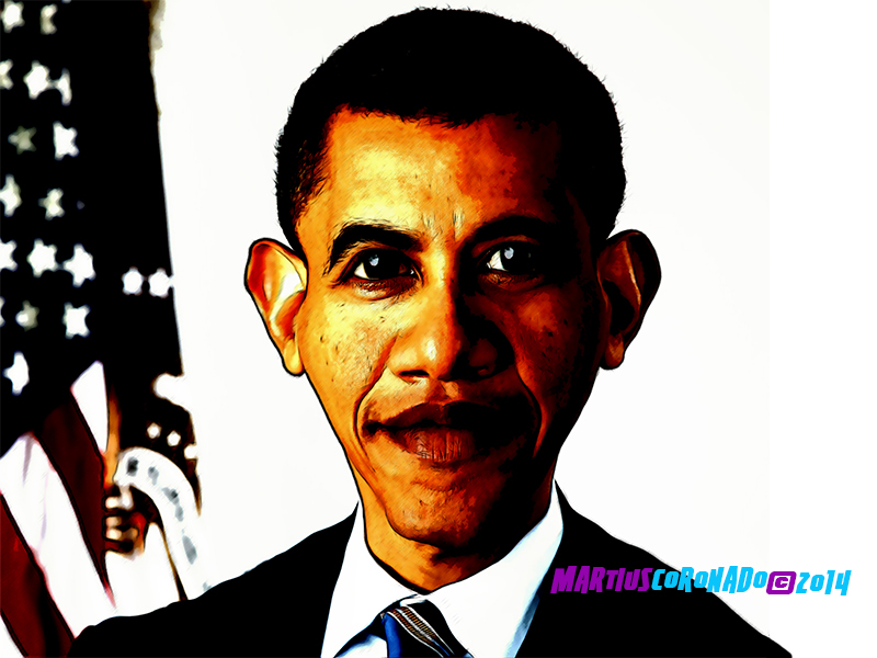 Caricatura Barack Obama